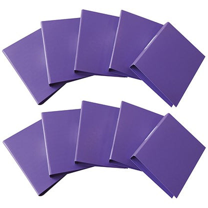 Q-Connect A4 Ring Binder, 2 O-Ring, 25mm Capacity, Purple, Pack of 10