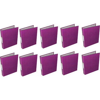 Q-Connect Ring Binder, A4, 2 O-Ring, 25mm Capacity, Purple, Pack of 10