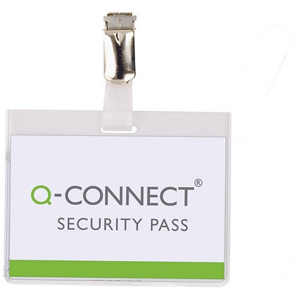 Q-Connect Security Badge, 90x60mm, Pack of 25