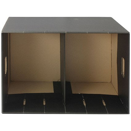Q-Connect Lever Arch File Module, Black, Pack of 5