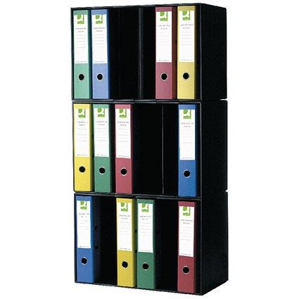 Q-Connect Lever Arch File Module, Black, Pack of 5