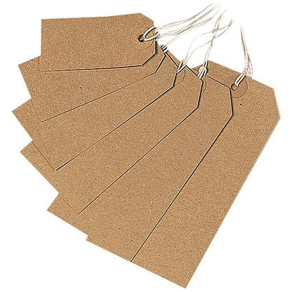 Strung Tag 146x73mm Buff (1000 Pack) KF01613