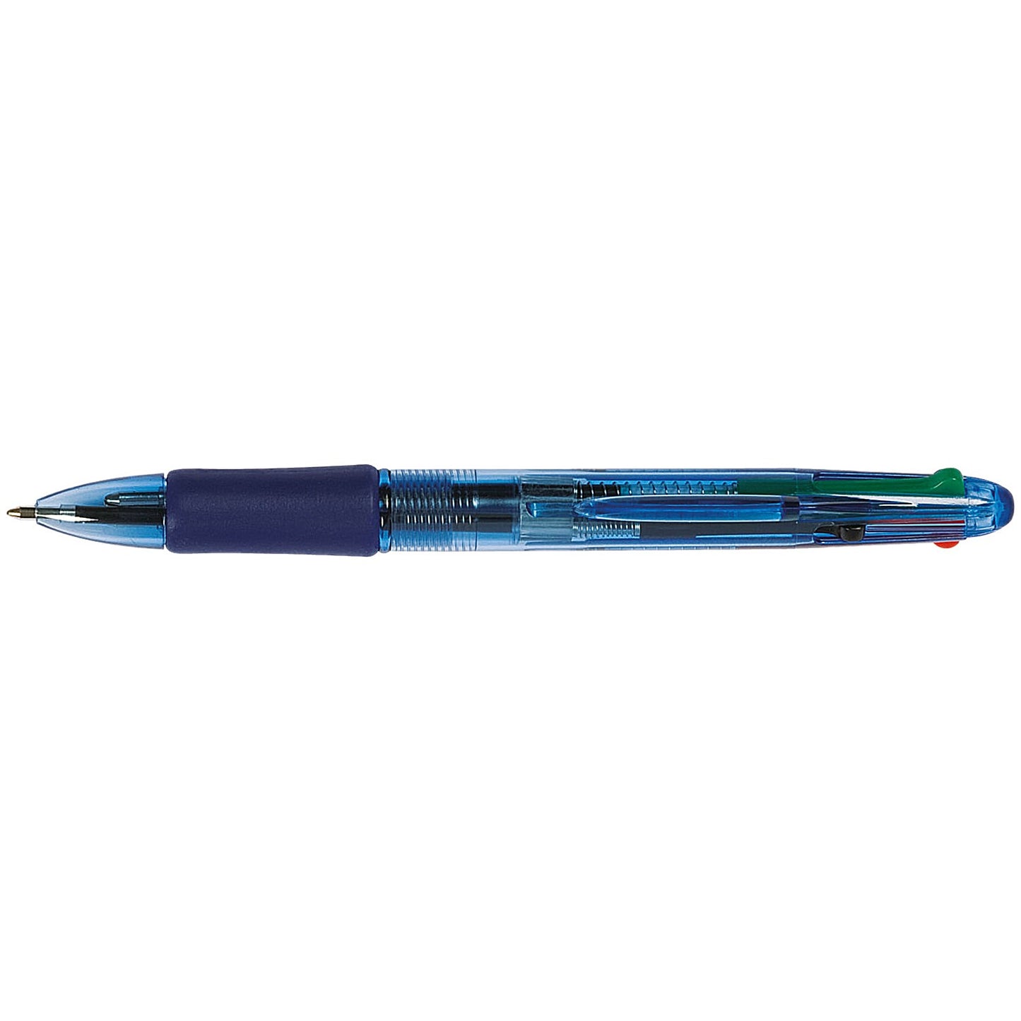 Q-Connect Retractable Ballpoint Pen, 4 Colour, Pack of 10