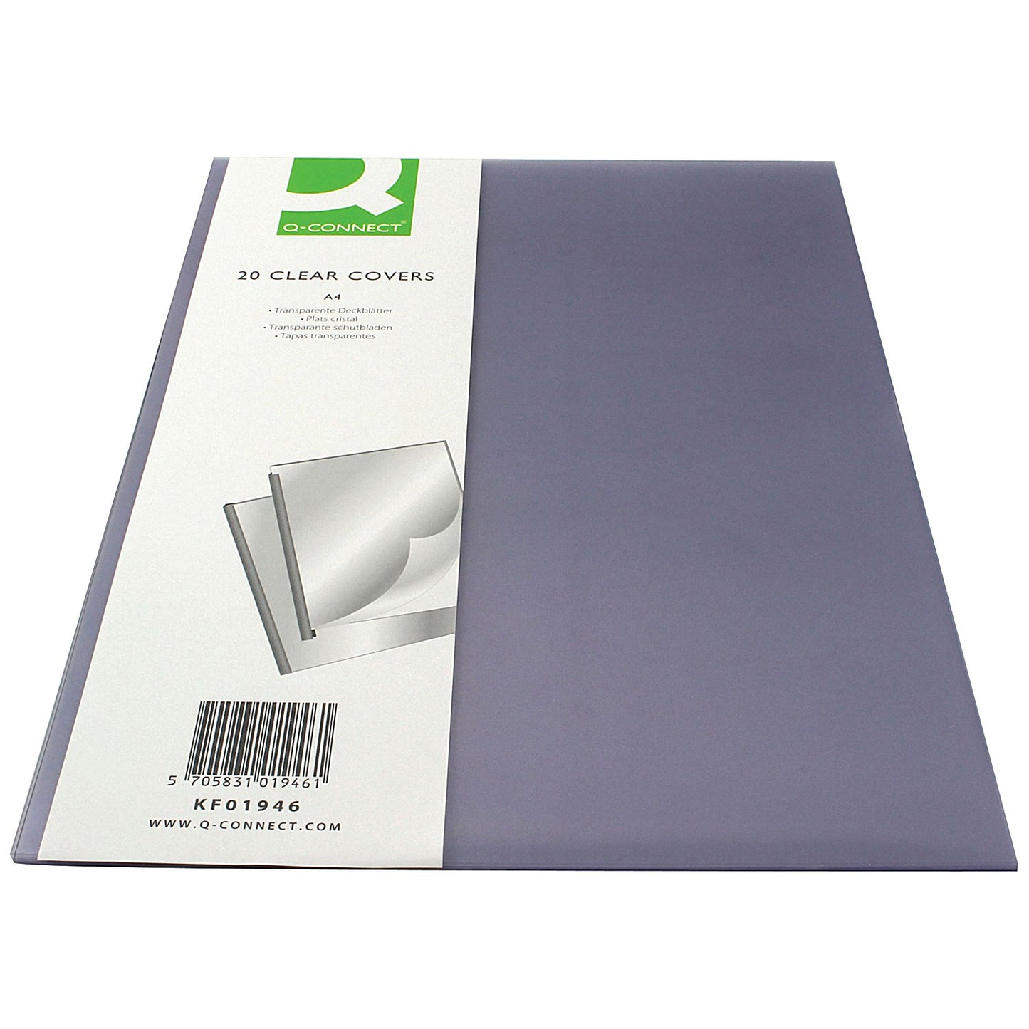 Q-Connect Clear Binding Folder, 150 micron, A4, Pack of 20