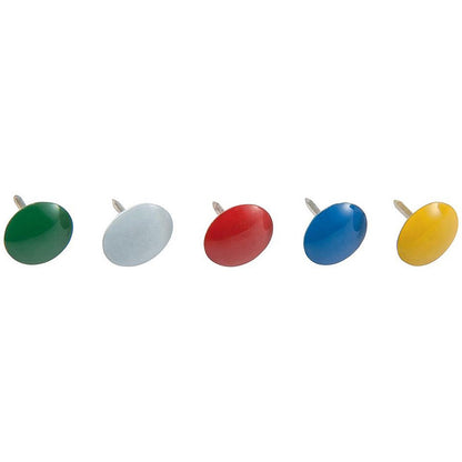 Q-Connect Drawing Pins, Assorted, Pack of 1200(10 packs of 120)