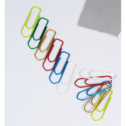 Q-Connect Paperclips, 32mm, Assorted, Pack of 750(10 packs of 75)