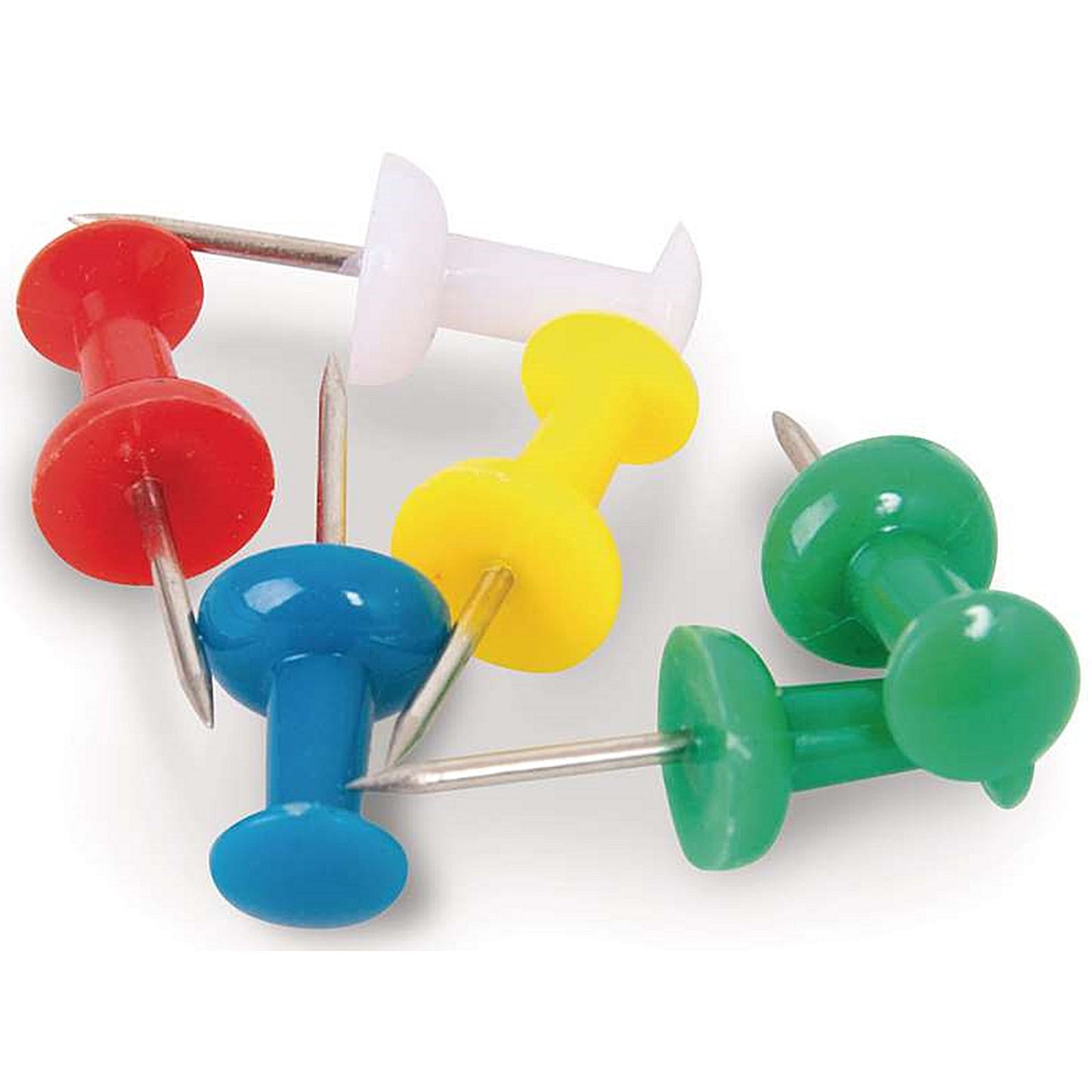 Q-Connect Push Pins, Assorted, Pack of 250 (10 packs of 25)
