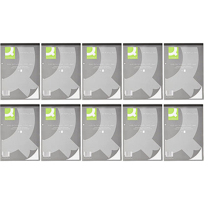 Q-Connect Refill Pad, A4, Ruled with Margin, 160 Pages, Pack of 10
