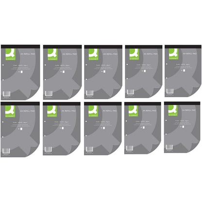 Q-Connect Refill Pad, A4, Plain, 160 Pages, Pack of 10