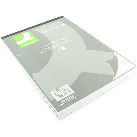 Q-Connect Refill Pad, A4, Plain, 160 Pages, Pack of 10