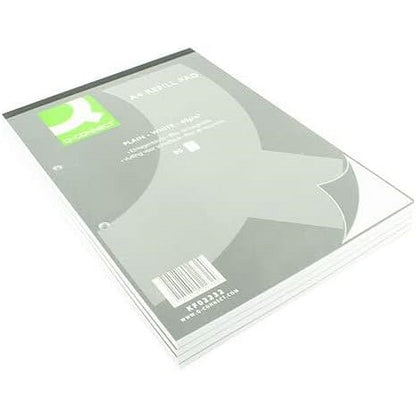 Q-Connect Refill Pad, A4, Plain, 160 Pages, Pack of 10