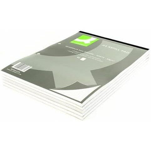 Q-Connect Refill Pad, A4, Plain, 160 Pages, Pack of 10