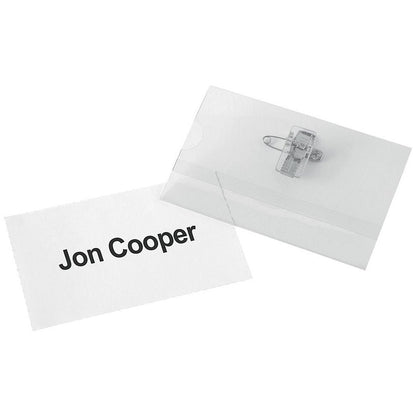 Q-Connect Name Badge Inserts, 90x54mm, 25 Sheetsx10 Inserts