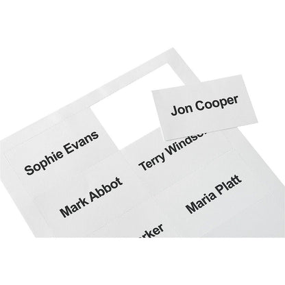 Q-Connect Name Badge Inserts, 90x54mm, 25 Sheetsx10 Inserts