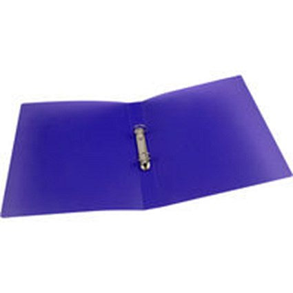 Q-Connect A4 Ring Binder, 2 O-Ring, 25mm Capacity, Frosted Purple