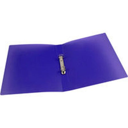 Q-Connect A4 Ring Binder, 2 O-Ring, 25mm Capacity, Frosted Purple