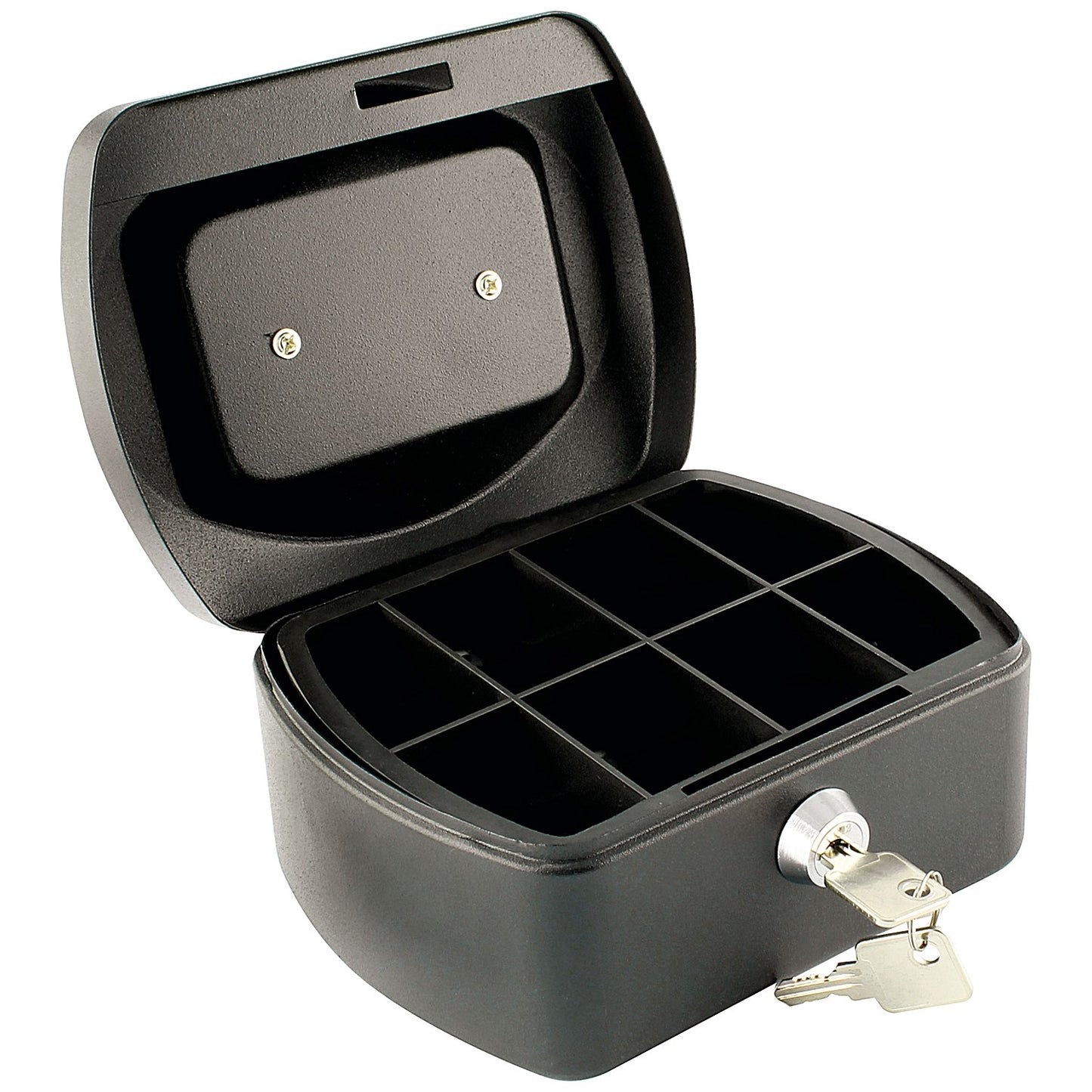 Q-Connect Cash Box 6 Inch - Black