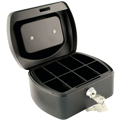 Q-Connect Cash Box 6 Inch - Black