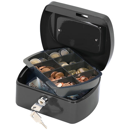 Q-Connect Cash Box 6 Inch - Black