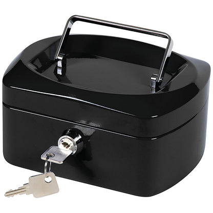 Q-Connect Cash Box 6 Inch - Black