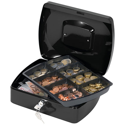 Q-Connect Cash Box 10 Inch - Black