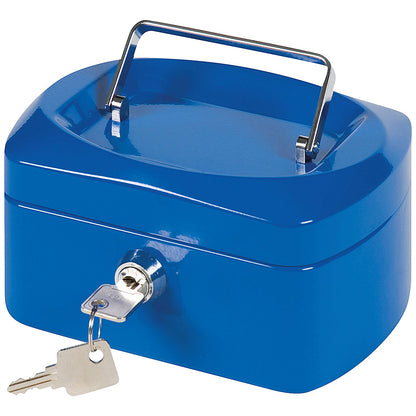 Q-Connect Cash Box 6 Inch - Blue