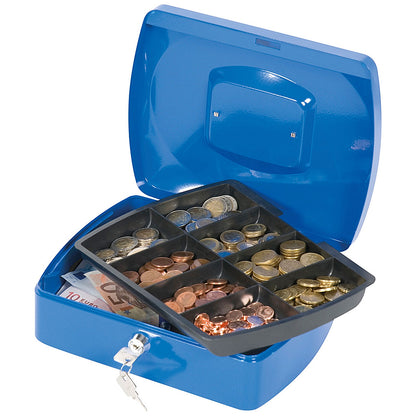 Q-Connect Cash Box 10 Inch - Blue