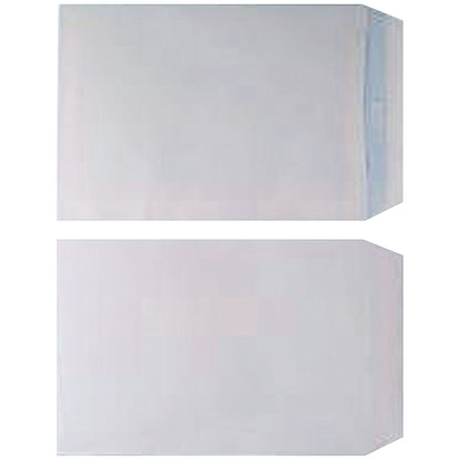 Q-Connect C4 Envelopes, Self Seal, 90gsm, White, 10 Packs of 25