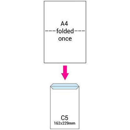 Q-Connect C5 Envelopes Gusset Peel and Seal 120gsm White (125 Pack) Easy2Order : KF02889