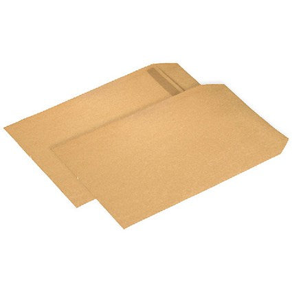 Q-Connect 353x250mm (B4) Envelopes, Self Seal, 90gsm, Manilla, Pack of 250