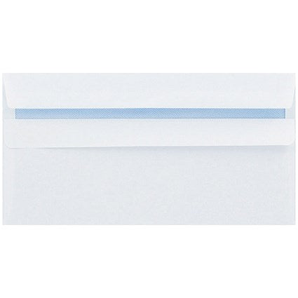 Q-Connect DL Envelopes, Peel and Seal, 100gsm, White, Pack of 500