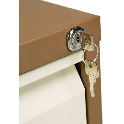 Jemini Foolscap Filing Cabinet, 4 Drawer, Coffee and Cream