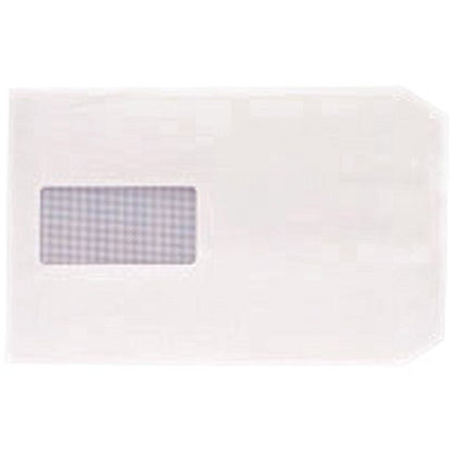Q-Connect C5 Envelopes, Window, Peal and Seal, 100gsm, White, Pack of 500