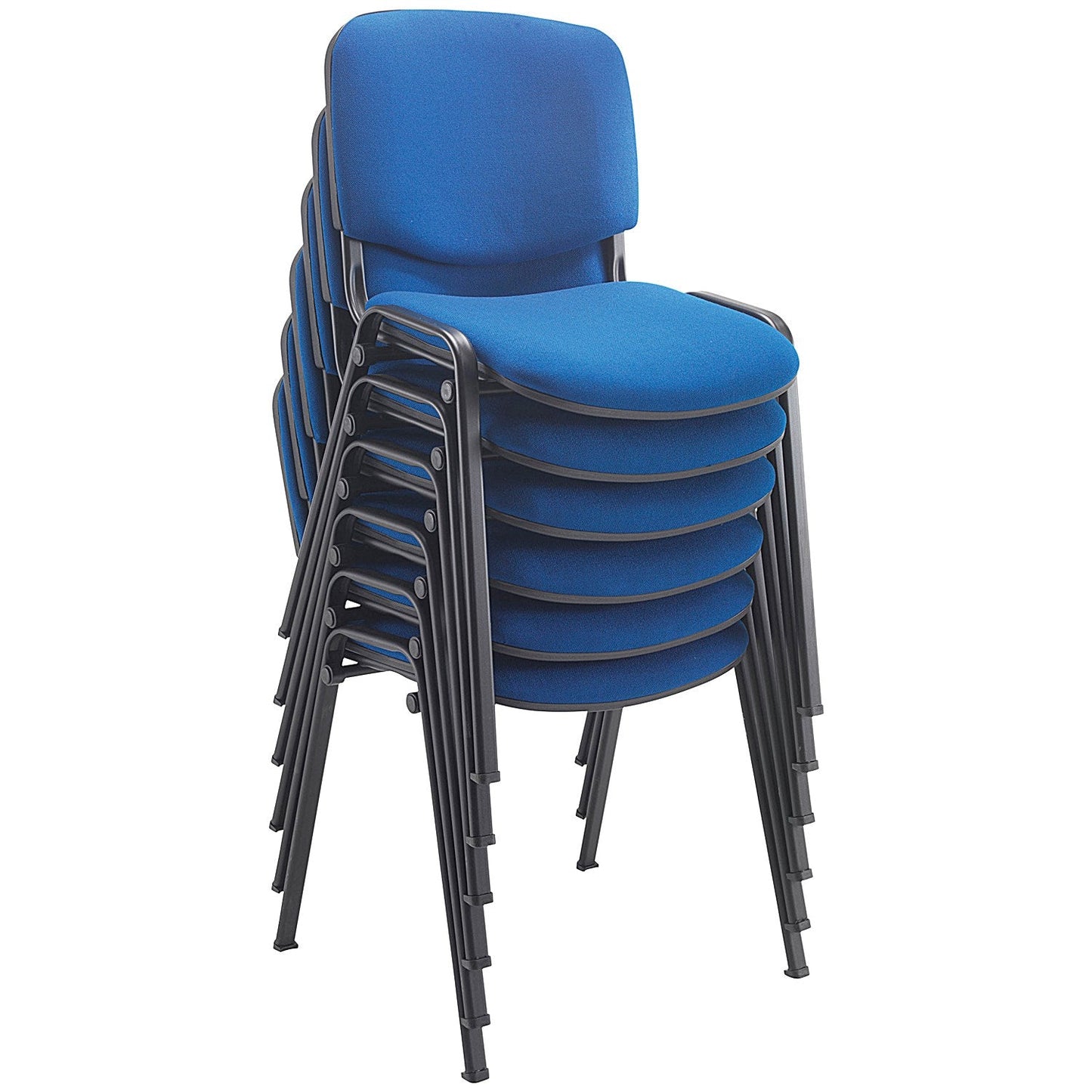 Jemini Ultra Multipurpose Black Frame Stacking Chair, Blue