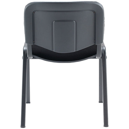Jemini Ultra Multipurpose Black Frame Stacking Chair, Charcoal