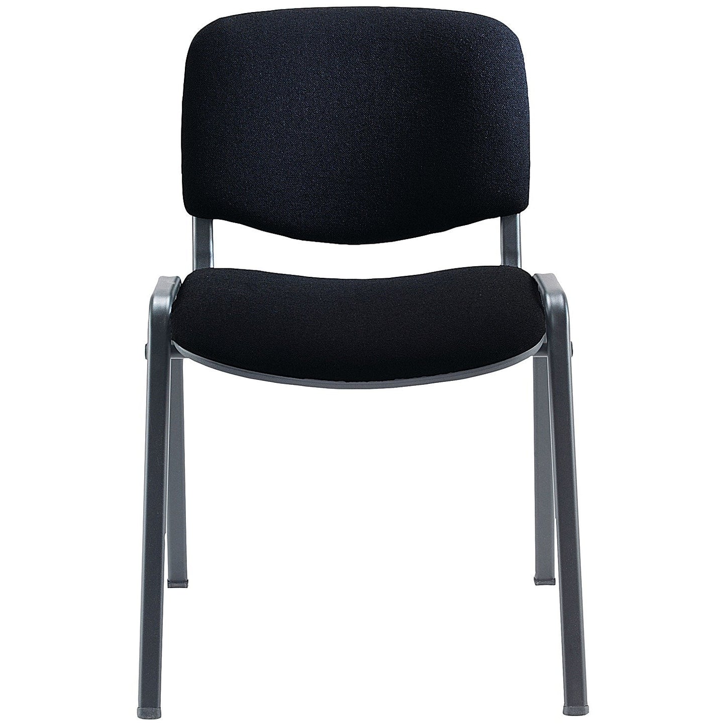 Jemini Ultra Multipurpose Black Frame Stacking Chair, Charcoal