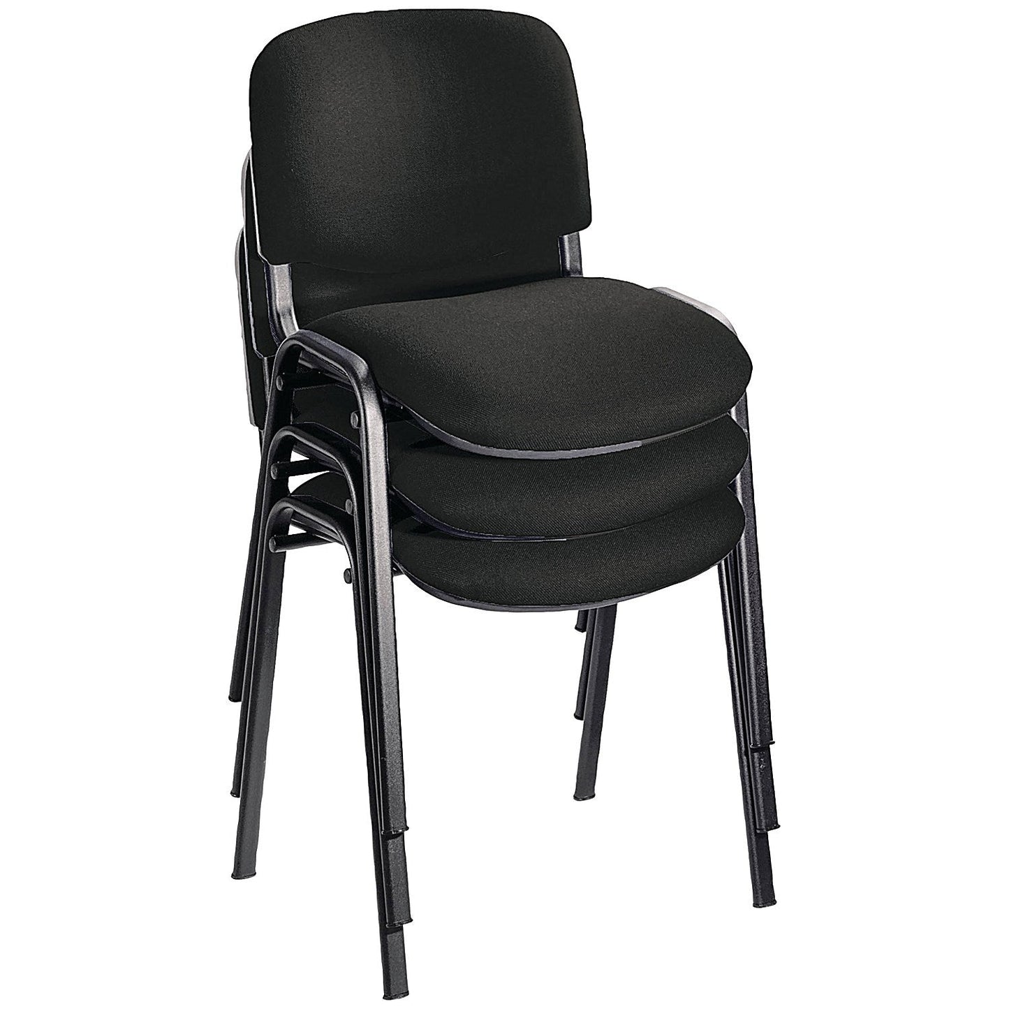 Jemini Ultra Multipurpose Black Frame Stacking Chair, Charcoal Easy2Order : KF03344
