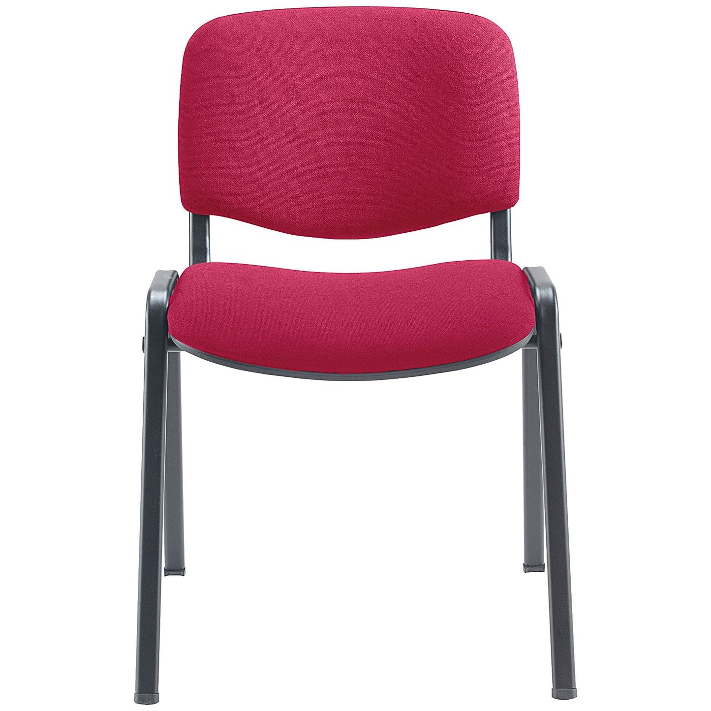 Jemini Ultra Multipurpose Black Frame Stacking Chair, Burgundy
