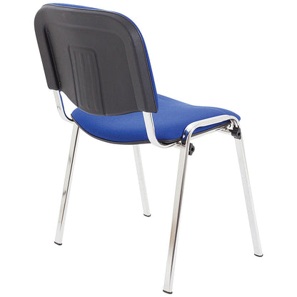Jemini Ultra Multipurpose Chrome Frame Stacking Chair, Blue