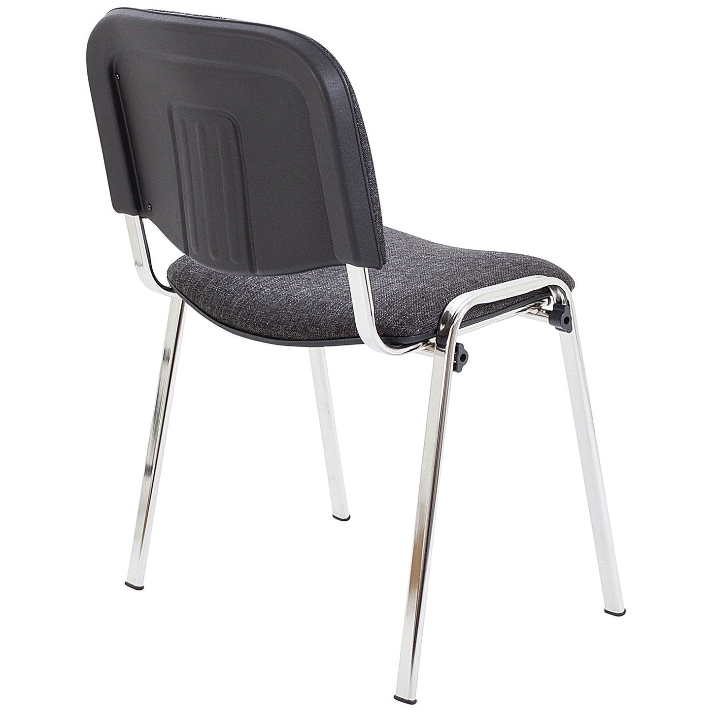 Jemini Ultra Multipurpose Chrome Frame Stacking Chair, Charcoal