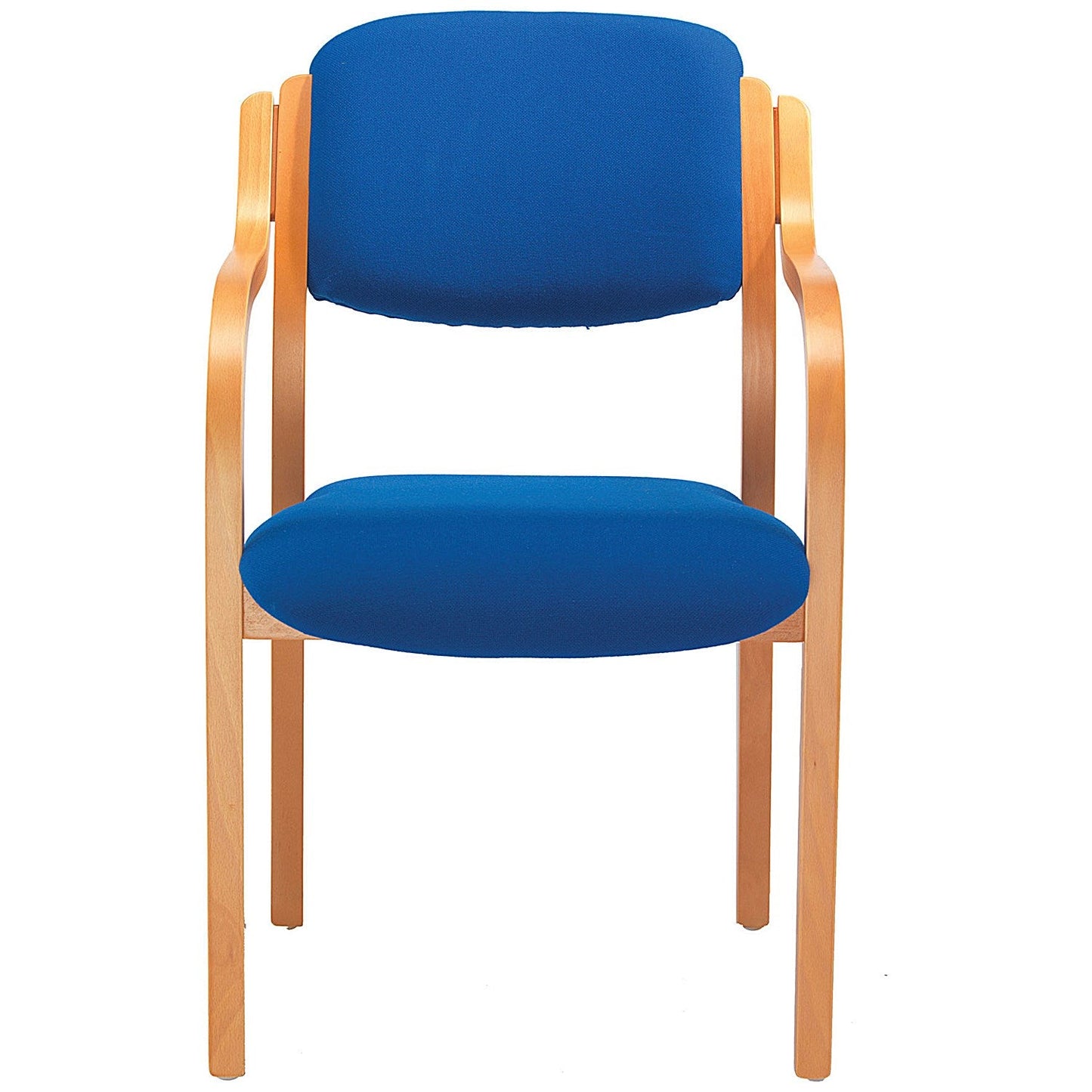 Jemini Wood Frame Arm Chair, Blue