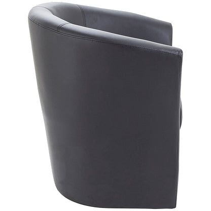 Avior Vinyl Tub Chair, Black