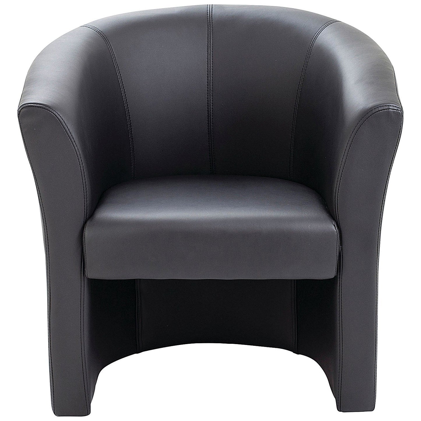 Avior Vinyl Tub Chair, Black