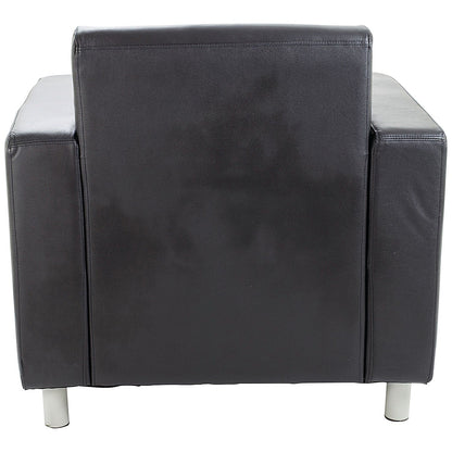 Avior Executive Reception Leather Faced Armchair, Black Easy2Order : KF03529