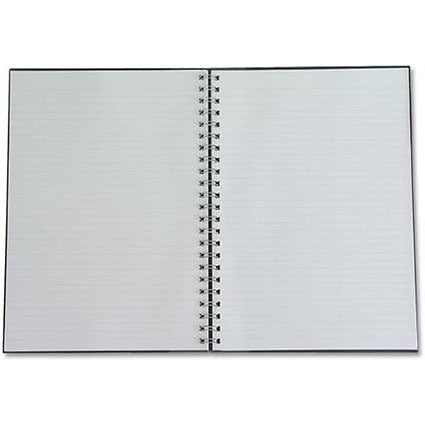 Q-Connect Wirebound Executive Notebook, A5, Ruled, 160 Pages, Black, Pack of 3