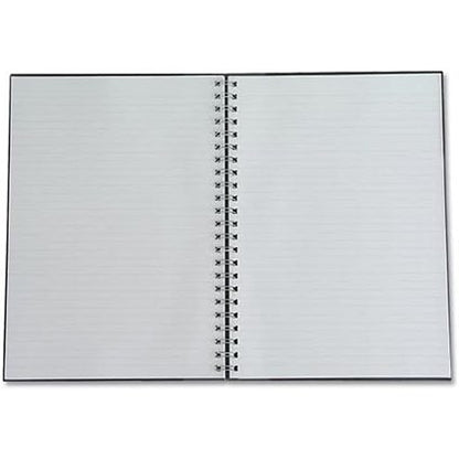 Q-Connect Wirebound Executive Notebook, A5, Ruled, 160 Pages, Black, Pack of 3