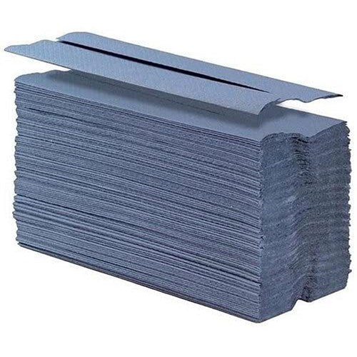 2Work 1-Ply C-Fold Hand Towels, Blue, Pack of 2880