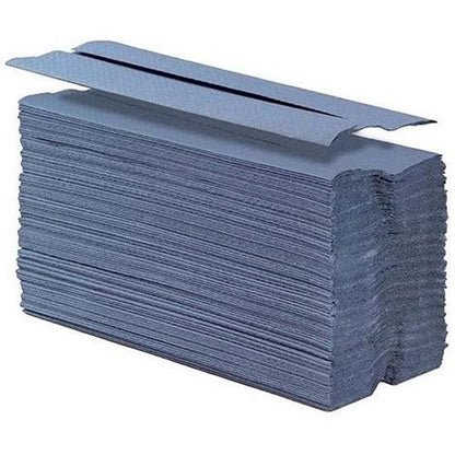 2Work 1-Ply C-Fold Hand Towels, Blue, Pack of 2880