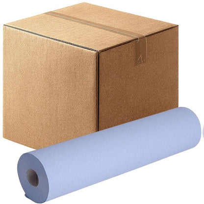 2Work 2-Ply Hygiene Roll, 10 Inch, Blue, Pack of 24