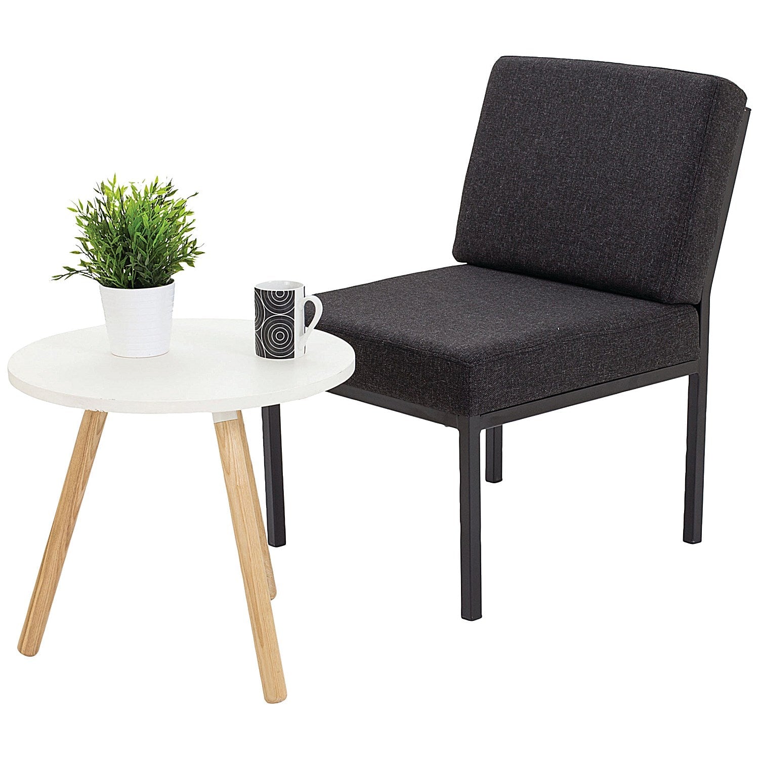Jemini Reception Chair, Charcoal Easy2Order : KF04010